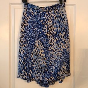 Tibi silk print skirt